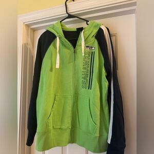 NFL Team Apparel Women's Jacket - Green and Blue. Seattle Seahawks!